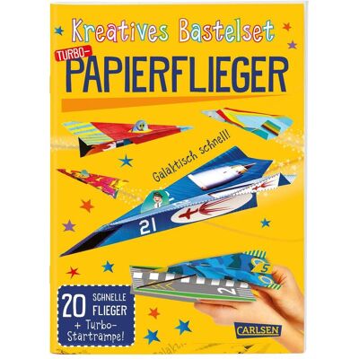 Carlsen Kreatives Bastelset: Turbo-Papierflieger - Publicité Carlsen Kreatives Bastelset: Turbo-Papierflieger - Publicité