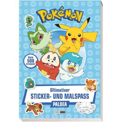 Panini, Autocollants, Pokémon : le plaisir ultime de l'autocollant et du coloriage Paldea (500 Autocollants) - Publicité Panini, Autocollants, Pokémon : le plaisir ultime de l'autocollant et du coloriage Paldea (500 Autocollants) - Publicité