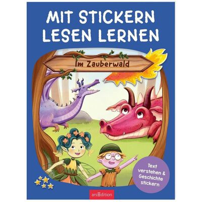 Ars Edition, Autocollants, Mit Stickern Lesen lernen – Im Zauberwald - Publicité Ars Edition, Autocollants, Mit Stickern Lesen lernen – Im Zauberwald - Publicité