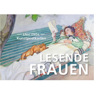 Anaconda, Carte de vœux + papier à lettres, Set de cartes postales Femmes qui lisent (18 pcs) - Publicité Anaconda, Carte de vœux + papier à lettres, Set de cartes postales Femmes qui lisent (18 pcs) - Publicité