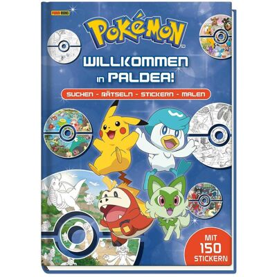 Panini, Autocollants, Pokémon : Bienvenue à Paldea : Cherchez - Enigmes - Stickers - Dessinez (150 Autocollants) - Publicité Panini, Autocollants, Pokémon : Bienvenue à Paldea : Cherchez - Enigmes - Stickers - Dessinez (150 Autocollants) - Publicité