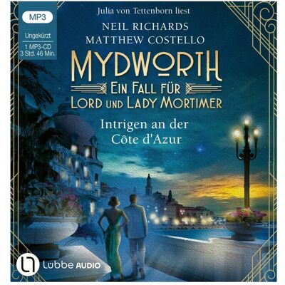 Lübbe Audio Mydworth - Intrigen an der Côte d'Azur, Livres audio de Sabine Schilasky, Julia von Tettenborn, Matthew Costello, Neil Richards - Publicité Lübbe Audio Mydworth - Intrigen an der Côte d'Azur, Livres audio de Sabine Schilasky, Julia von Tettenborn, Matthew Costello, Neil Richards - Publicité