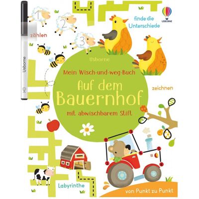 Usborne Publishing Mein Wisch-und-weg-Buch: Auf dem Bauernhof, Livre pour enfants de Kirsteen Robson - Publicité Usborne Publishing Mein Wisch-und-weg-Buch: Auf dem Bauernhof, Livre pour enfants de Kirsteen Robson - Publicité