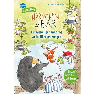Arena Schmachtl:Hörnchen & Bär. Ein wirbelige, Livre pour enfants de Andreas H. Schmachtl - Publicité Arena Schmachtl:Hörnchen & Bär. Ein wirbelige, Livre pour enfants de Andreas H. Schmachtl - Publicité