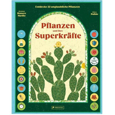 Prestel Pflanzen und ihre Superkräfte, Livre pour enfants de Katharina Diestelmeier, Sonia Pulido, Soledad Romero Mariño - Publicité Prestel Pflanzen und ihre Superkräfte, Livre pour enfants de Katharina Diestelmeier, Sonia Pulido, Soledad Romero Mariño - Publicité