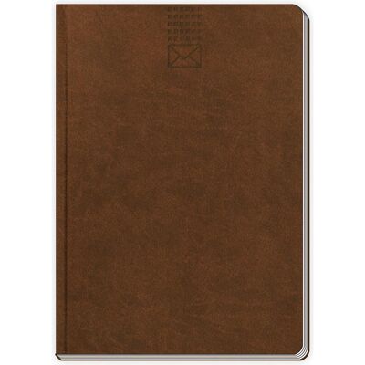 Trötsch, Cahier + bloc-notes, Carnet d'adresses Soft Touch A5 Marron (A5, Couverture souple) - Publicité Trötsch, Cahier + bloc-notes, Carnet d'adresses Soft Touch A5 Marron (A5, Couverture souple) - Publicité
