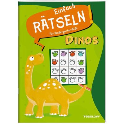 Tessloff Einfach rätseln! Für Kindergarten-Kids. Dinos, Livre pour enfants de Ilka Röhling - Publicité Tessloff Einfach rätseln! Für Kindergarten-Kids. Dinos, Livre pour enfants de Ilka Röhling - Publicité