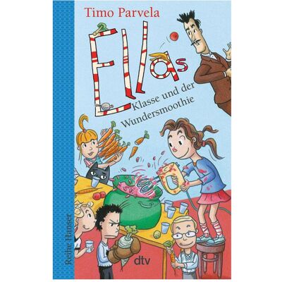 DTV Ellas Klasse und der Wundersmoothie, Livre pour enfants de Timo Parvela, Elina Kritzokat, Sabine Wilharm - Publicité DTV Ellas Klasse und der Wundersmoothie, Livre pour enfants de Timo Parvela, Elina Kritzokat, Sabine Wilharm - Publicité