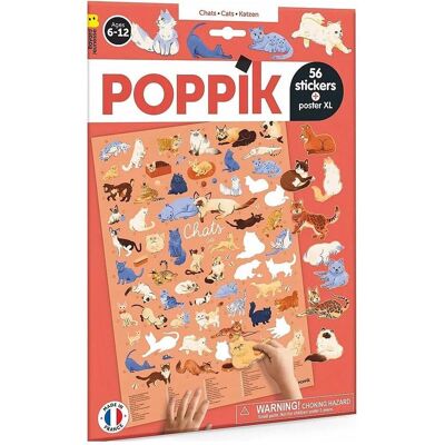 Poppik, Autocollants, Sticker Lernposter Katzen (56 Autocollants) - Publicité Poppik, Autocollants, Sticker Lernposter Katzen (56 Autocollants) - Publicité