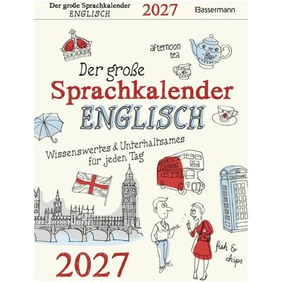 Bassermann, Calendrier + agenda, Der grosse Sprachkalender Englisch 2027 - Publicité Bassermann, Calendrier + agenda, Der grosse Sprachkalender Englisch 2027 - Publicité