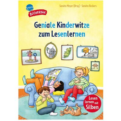 Arena Geniale Kinderwitze zum Lesenlernen, Livre pour enfants de Sandra Meyer, Sandra Reckers - Publicité Arena Geniale Kinderwitze zum Lesenlernen, Livre pour enfants de Sandra Meyer, Sandra Reckers - Publicité