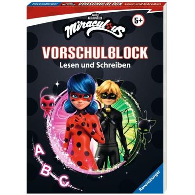 Ravensburger Miraculous Mein Vorschulblock Lesen und Schreiben – Konzentration, Erstes Lesen und Schreiben und, Manuels scolaires de Stefanie Hahn - Publicité Ravensburger Miraculous Mein Vorschulblock Lesen und Schreiben – Konzentration, Erstes Lesen und Schreiben und, Manuels scolaires de Stefanie Hahn - Publicité