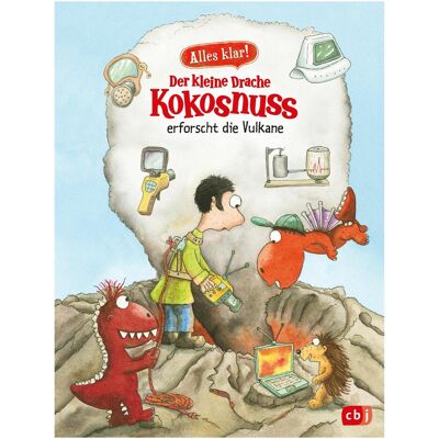 CBJ Alles klar! Der kleine Drache Kokosnuss erforscht die Vulkane, Livre pour enfants de Ingo Siegner - Publicité CBJ Alles klar! Der kleine Drache Kokosnuss erforscht die Vulkane, Livre pour enfants de Ingo Siegner - Publicité