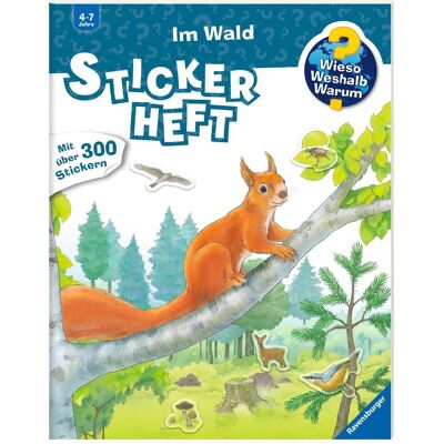 Ravensburger, Autocollants, Pourquoi? Pourquoi? Pourquoi? Cahier d'autocollants : Dans la forêt (300 Autocollants) - Publicité Ravensburger, Autocollants, Pourquoi? Pourquoi? Pourquoi? Cahier d'autocollants : Dans la forêt (300 Autocollants) - Publicité