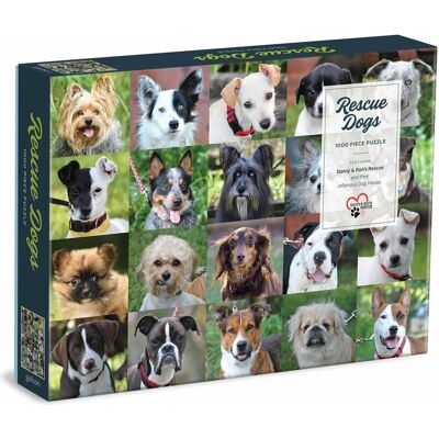 Galison Rescue Dogs 1000 Piece Puzzle (1000 pièces) - Publicité Galison Rescue Dogs 1000 Piece Puzzle (1000 pièces) - Publicité