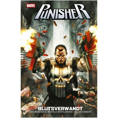 Panini Remender:Punisher: Blutsverwandt, Fiction de Rick Remender, Roland Boschi, Reinhard Schweizer, Michele Bertilorenzi - Publicité Panini Remender:Punisher: Blutsverwandt, Fiction de Rick Remender, Roland Boschi, Reinhard Schweizer, Michele Bertilorenzi - Publicité