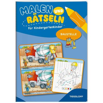 Tessloff Malen und Rätseln für Kindergartenkinder. Baustelle, Manuels scolaires de Stefan Lohr - Publicité Tessloff Malen und Rätseln für Kindergartenkinder. Baustelle, Manuels scolaires de Stefan Lohr - Publicité