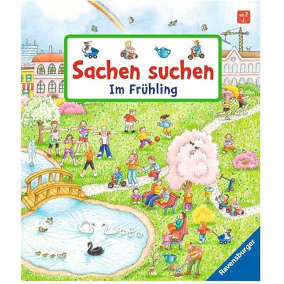 Ravensburger Sachen suchen: Im Frühling, Livre pour enfants de Susanne Gernhäuser - Publicité Ravensburger Sachen suchen: Im Frühling, Livre pour enfants de Susanne Gernhäuser - Publicité