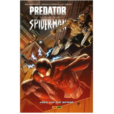 Panini Predator vs. Spider-Man: Jagd auf die Spinne, Fiction de Benjamin Percy., Alexander Rösch, Marcelo Ferreira, Siqueira Ferreira Marcello - Publicité Panini Predator vs. Spider-Man: Jagd auf die Spinne, Fiction de Benjamin Percy., Alexander Rösch, Marcelo Ferreira, Siqueira Ferreira Marcello - Publicité