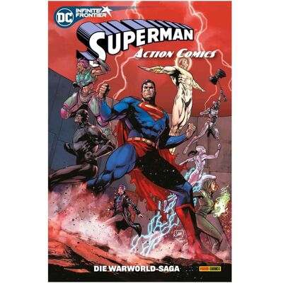 Panini Superman - Action Comics, Fiction de Ben Templesmith, Riccardo Federici, Scott Hanna, Trevor Hairsine, Jonathan Glapion, Will Conrad, Dale Eaglesham, Rain Beredo, Daniel Sampere, Miguel Mendonça, Phillip Kennedy Johnson - Publicité Panini Superman - Action Comics, Fiction de Ben Templesmith, Riccardo Federici, Scott Hanna, Trevor Hairsine, Jonathan Glapion, Will Conrad, Dale Eaglesham, Rain Beredo, Daniel Sampere, Miguel Mendonça, Phillip Kennedy Johnson - Publicité