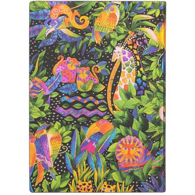 Paperblanks, Cahier + bloc-notes, FLEXIS JUNGLE - Carnet de notes (13 x 18 cm, À rayures, Couverture souple) - Publicité Paperblanks, Cahier + bloc-notes, FLEXIS JUNGLE - Carnet de notes (13 x 18 cm, À rayures, Couverture souple) - Publicité