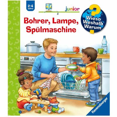 Ravensburger Wieso? Weshalb? Warum? junior, Band 76: Bohrer, Lampe, Spülmaschine, Livre pour enfants de Andrea Erne, Joachim ruffle - Publicité Ravensburger Wieso? Weshalb? Warum? junior, Band 76: Bohrer, Lampe, Spülmaschine, Livre pour enfants de Andrea Erne, Joachim ruffle - Publicité