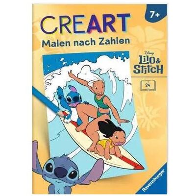 Ravensburger CreArt Malen nach Zahlen ab 7 Disney - Lilo & Stitch - Publicité Ravensburger CreArt Malen nach Zahlen ab 7 Disney - Lilo & Stitch - Publicité