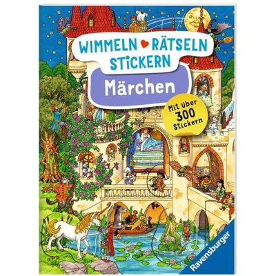 Ravensburger, Autocollants, Wimmeln, Rätseln, Stickern: Märchen (300 Autocollants) - Publicité Ravensburger, Autocollants, Wimmeln, Rätseln, Stickern: Märchen (300 Autocollants) - Publicité