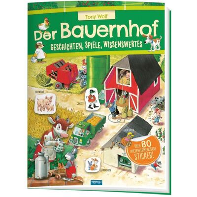 Trötsch, Autocollants, Livre d'autocollants des histoires de la ferme Jeux de connaissances (80 Autocollants) - Publicité Trötsch, Autocollants, Livre d'autocollants des histoires de la ferme Jeux de connaissances (80 Autocollants) - Publicité