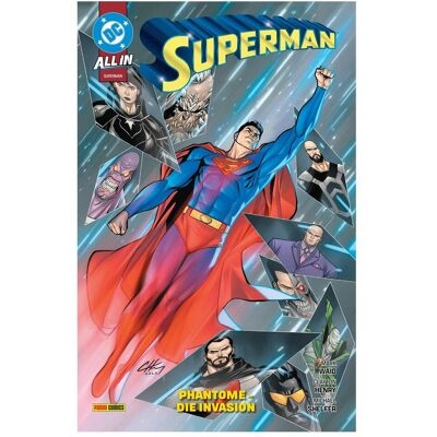 Panini Superman, Fiction de Michael Shelfer, Christian Heiss, Henry Clayton, Mark Waid - Publicité Panini Superman, Fiction de Michael Shelfer, Christian Heiss, Henry Clayton, Mark Waid - Publicité