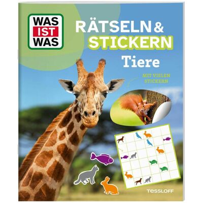 Tessloff, Autocollants, WAS IST WAS Rätseln und Stickern: Tiere - Publicité Tessloff, Autocollants, WAS IST WAS Rätseln und Stickern: Tiere - Publicité
