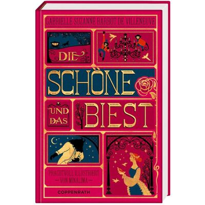Coppenrath La Belle et la Bête, Livre pour enfants de MinaLima Design, Sonja Häussler, Gabrielle-Suzanne Barbot De Villeneuve - Publicité Coppenrath La Belle et la Bête, Livre pour enfants de MinaLima Design, Sonja Häussler, Gabrielle-Suzanne Barbot De Villeneuve - Publicité
