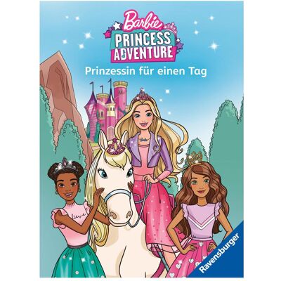 Ravensburger, Livres pour bébé, Barbie Princess Adventure: Prinzessin für einen Tag - Erstlesebuch zum Lesenlernen (Allemand) - Publicité Ravensburger, Livres pour bébé, Barbie Princess Adventure: Prinzessin für einen Tag - Erstlesebuch zum Lesenlernen (Allemand) - Publicité