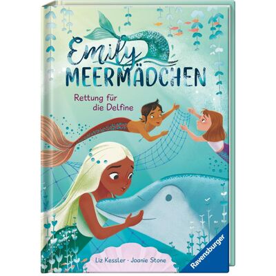 Ravensburger Emily Meermädchen, Band 4: Rettung für die Delfine, Livre pour enfants de Joanie Stone, Anna colombe, Liz Kessler - Publicité Ravensburger Emily Meermädchen, Band 4: Rettung für die Delfine, Livre pour enfants de Joanie Stone, Anna colombe, Liz Kessler - Publicité