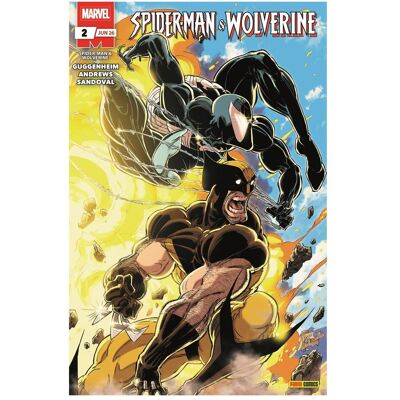 Panini Spider-Man & Wolverine, Fiction de Gerardo Sandoval, Michael Strittmatter, Marc Guggenheim, Couples Andrews - Publicité Panini Spider-Man & Wolverine, Fiction de Gerardo Sandoval, Michael Strittmatter, Marc Guggenheim, Couples Andrews - Publicité