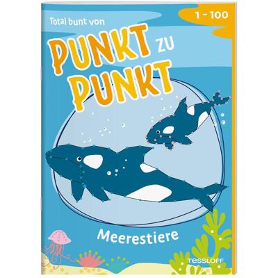 Tessloff Totalement coloré de point à point. Animaux marins.de 1 à 100 - Publicité Tessloff Totalement coloré de point à point. Animaux marins.de 1 à 100 - Publicité