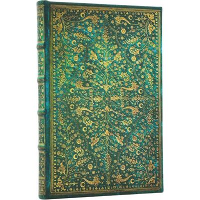 Paperblanks, Cahier + bloc-notes, Carnets à couverture rigide - Fleur d’Émeraude - Mini - Ligné (A6, À rayures, Couverture rigide) - Publicité Paperblanks, Cahier + bloc-notes, Carnets à couverture rigide - Fleur d’Émeraude - Mini - Ligné (A6, À rayures, Couverture rigide) - Publicité