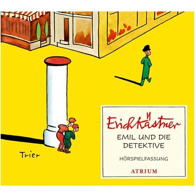 Atrium Emil et les détectives, Livres audio de Erich Kästner, Walter Trier, Manfred Steffen, Klaus von Twardowski, Frank von dem Bottlenberg - Publicité Atrium Emil et les détectives, Livres audio de Erich Kästner, Walter Trier, Manfred Steffen, Klaus von Twardowski, Frank von dem Bottlenberg - Publicité