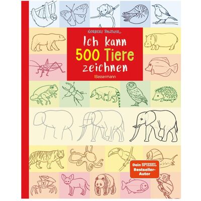 Bassermann Je peux dessiner 500 animaux - Publicité Bassermann Je peux dessiner 500 animaux - Publicité