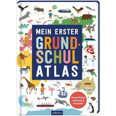 Ars Edition Mein erster Grundschul-Atlas, Manuels scolaires de Melinda Ronto, Izabella Markiewicz - Publicité Ars Edition Mein erster Grundschul-Atlas, Manuels scolaires de Melinda Ronto, Izabella Markiewicz - Publicité