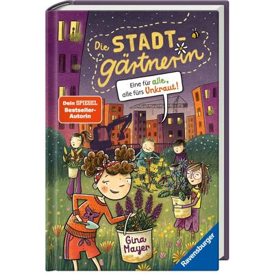 Ravensburger Die Stadtgärtnerin, Band 2: Eine für alle, alle fürs Unkraut!, Livre pour enfants de Chou de Daniela, Gina Mayer - Publicité Ravensburger Die Stadtgärtnerin, Band 2: Eine für alle, alle fürs Unkraut!, Livre pour enfants de Chou de Daniela, Gina Mayer - Publicité
