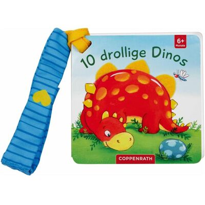 Coppenrath, Livres pour bébé, Mein erstes Fühl-Buch für den Buggy: 10 drollige Dinos (Allemand) - Publicité Coppenrath, Livres pour bébé, Mein erstes Fühl-Buch für den Buggy: 10 drollige Dinos (Allemand) - Publicité