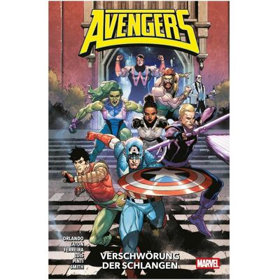 Panini Avengers: Gemeinsam Unbesiegbar, Fiction de Steve Orlando, Cory Smith, Scot Eaton, Marcelo Ferreira, Valentina Pinti, Michael Strittmatter, José Luis - Publicité Panini Avengers: Gemeinsam Unbesiegbar, Fiction de Steve Orlando, Cory Smith, Scot Eaton, Marcelo Ferreira, Valentina Pinti, Michael Strittmatter, José Luis - Publicité