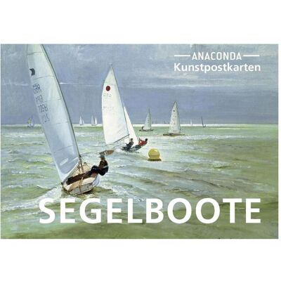 Anaconda, Carte de vœux + papier à lettres, Set de cartes postales Bateaux à voile (1 pcs) - Publicité Anaconda, Carte de vœux + papier à lettres, Set de cartes postales Bateaux à voile (1 pcs) - Publicité