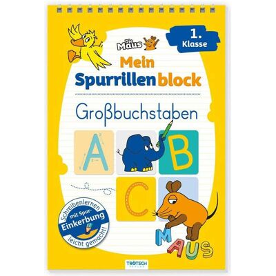 Die Maus - Mein Spurrillenblock Grossbuchstaben Übungsbuch, Manuels scolaires de Trötsch Verlag GmbH & Co. KG (Éditions Trötsch) - Publicité Die Maus - Mein Spurrillenblock Grossbuchstaben Übungsbuch, Manuels scolaires de Trötsch Verlag GmbH & Co. KG (Éditions Trötsch) - Publicité