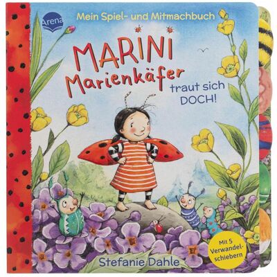 Arena, Livres pour bébé, Mein Spiel- und Mitmachbuch. Marini Marienkäfer traut si... (Allemand) - Publicité Arena, Livres pour bébé, Mein Spiel- und Mitmachbuch. Marini Marienkäfer traut si... (Allemand) - Publicité