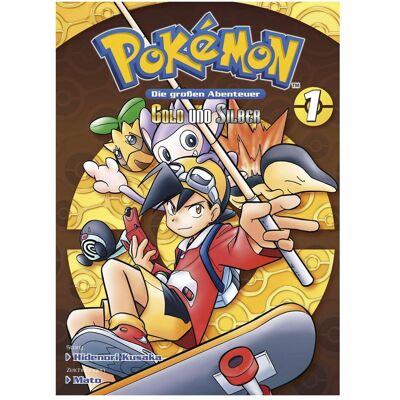 Panini Pokémon - Die grossen Abenteuer: Gold, Silber und Kristall 0, Fiction de Hidenori Kusaka, Mato, Gyo Araiwa, HidenoriKusaka - Publicité Panini Pokémon - Die grossen Abenteuer: Gold, Silber und Kristall 0, Fiction de Hidenori Kusaka, Mato, Gyo Araiwa, HidenoriKusaka - Publicité