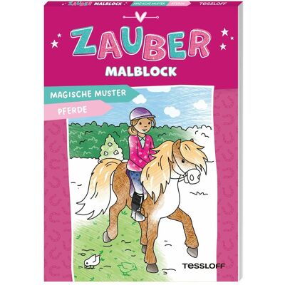 Tessloff Zaubermalblock. Magische Muster. Pferde - Publicité Tessloff Zaubermalblock. Magische Muster. Pferde - Publicité
