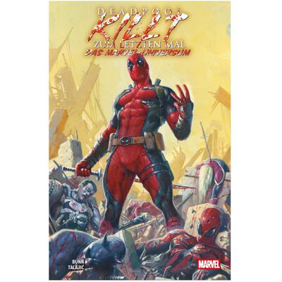 Panini Deadpool killt zum letzten Mal das Marvel-Universum, Fiction de Michael Strittmatter, Dalibor Talajic, Cullen Bunn. Publicité Panini Deadpool killt zum letzten Mal das Marvel-Universum, Fiction de Michael Strittmatter, Dalibor Talajic, Cullen Bunn. Publicité