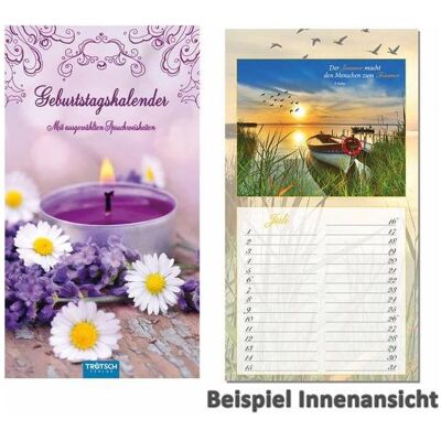 Trötsch, Calendrier + agenda, Calendrier d'anniversaire - Idylle (Spécial) - Publicité Trötsch, Calendrier + agenda, Calendrier d'anniversaire - Idylle (Spécial) - Publicité